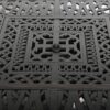Elegant Cast Aluminum Square Fire Table With Fire Glass And Cover - Antique Bronze - Image 8