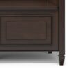 Connaught - Wide Entryway Storage Bench - Chestnut - Image 9