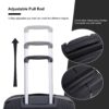 Expandable Hardshell Suitcase Double Spinner Wheels Pp Luggage Sets Lightweight Durable Suitcase & Tsa Lock, 3 Piece Set (20/24/28) - Black - Image 9