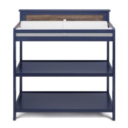 Connelly - Changing Table - Midnight Blue / Vintage Walnut
