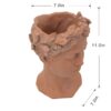 D7X11" Visage Head Bust Planter - Brown - Image 3