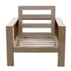 Club Chair, Wood Grained - Light Brown - Image 5