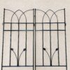 2 Pack Metal Garden Trellis Rustproof For Climbing Plants Outdoor Flower Support - Black - Image 3