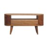 Mini Rounded Entertainment Unit - Oak - Image 8
