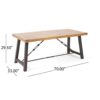 Catriona - 3 Piece Wood Outdoor Dining Set - Teak - Image 4