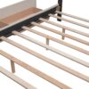 Queen Size Upholstered Platform Bed With 2 Drawers And 1 Twin Long Trundle - Dark Beige - Image 17