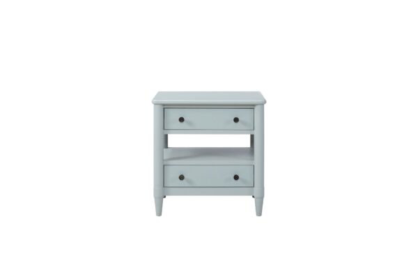 Open Nightstand With 2 Drawers - Light Blue