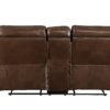 Aashi - Leather Gel Match 3 Piece Recliner Living Room Set - Brown - Image 7