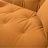 Retro Medieval Style Sofa With Roll Arms And Throw Pillows - Orange - Image 9