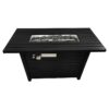 Outdoor Fire Pit Table With Lid Durable Construction - Black - Image 3