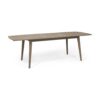 Placidity - Outdoor Expandable Dining Table With Slatted Tabletop And Tapered Legs - Gray - Image 5