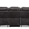 Braylon - Magnetite Synthetic Leather Manual Recliner Sofa - Brown - Image 8