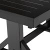 Classic Extendable Trestle Dining Table - Antique Black - Image 3