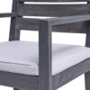 Outdoor 6 Seater Dining Set With Bench - Dark Gray / Light Gray - Image 7