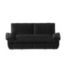 Queen Pull Out Sofa Bed, 3 In 1 Convertible Sleeper Sofa Multifunctional Velvet Loveseat Bed - Black - Image 13