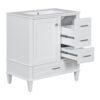 Bathroom Vanity, Modern Bathroom Cabinet With Sink Combo Set, Bathroom Storage Cabinet With A Soft Closing Door And 3 Drawers, Solid Wood Frame - White - Image 15