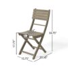 Positano - Foldable Dining Set - Gray - Image 8