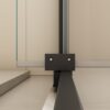 Scalable - Shower Door With 1 / 4" Clear Tempered Glass And Aluminium Alloy Frame - Matte Black - Image 9