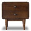 Alexa - Mid-Century Modern Style Night Stand - Brown - Image 5