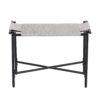 Boho Hand Woven Entryway Ottoman Vanity Chair Footrest Stool For Living Room Sofas - Gray - Image 12