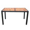 7 Piece Outdoor Patio Wicker Dining Set Patio Wicker Furniture Dining Set - Black / Cream - Image 19