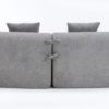 4 Seater Sofa With Chenille Fabric, 30D, 60 Hardness Full Sponge, 4 Pillow For Living Room, Home Furniture Sleeper Sectional Sofa For Apartment - Gray - Image 5