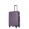 3 Piece Luggage Sets Lightweight Suitcase With Two Hooks, Spinner Wheels, Tsa Lock, (20/24/28) - Purple - Image 9