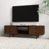 Alexa - Mid-Century Modern Style TV Stand - Dark Brown / Wood - Image 9