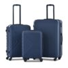 3 Piece Luggage Sets Lightweight Suitcase With Two Hooks, Spinner Wheels, Tsa Lock, (20/24/28) Navy - Image 29