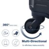 3 Piece Luggage Sets, Lightweight Suitcase With Two Hooks, Spinner Wheels, Tsa Lock, (20/24/28) - Black - Image 22