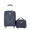 2 Piece Luggage Sets Lightweight Suitcase, Spinner Wheels, (20/14) - Black - Image 7