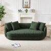 Dylan - Modern French Sofa - Brown / Dark Green - Image 7