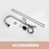 Stainless Steel High Arc Kitchen Faucet With Pull Down Sprayer - Brushed Nickel - Image 5