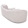 Mason - Mid-Century Modern Luxury Tight Back Curvy Couch - White - Image 10