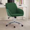 Adjustable Office Chair, Home Bedroom, Ergonomic Swivel Chair, Backrest Seat, Comfortable For Long Sitting - Green - Image 12