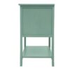 2 Drawer Side Table, American Style, End Table, Suitable For Bedroom, Living Room, Study - Light Green - Image 11