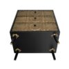 3 Drawer Cabinet, Suitable For Bedroom - Black - Image 15