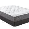 10" Twin Long Quilted Hybrid Mattress, Medium Firm - Black / White - Image 2