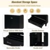 Bathroom Vanity With Single Sink, Combo Cabinet Undermount Sink, Bathroom Storage Cabinet With 2 Doors And A Drawer, Soft Closing, Multifunctional Storage, Solid Wood Frame - Black - Image 5
