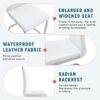 (Set of 4) Material Bow Shaped Chairs Adding Fashion To Minimalist And Contemporary Home Styles - White - Image 10
