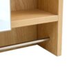 Wall Mounted Bathroom Storage Cabinet With Mirror Door, Medicine Cabinet, Over The Toilet Storage Cabinet With Shelves And Towel Rack - Burly Wood - Image 15