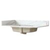 Vanity Top, Sintered Stone - Carrara White With Veins - Image 15