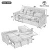 2 In 1 Sofa, 3 Seater Sofa With Sofa Bed And Reversible Recliner - Blue - Image 3