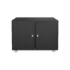 26" Office Furniture Copier Cabinet 2 Door Steel Copier Stand Mobile Pedestal File Printer Stand - Black - Image 13