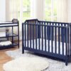 Brees Island - 3 In 1 Convertible Crib Midnight - Blue, Brownstone - Image 5