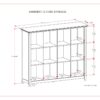 Amherst - 12 Cube Storage Bookcase - Hickory Brown - Image 10