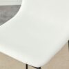 (Set of 2) Modern Minimalist Style Material Bar Stools, Suitable For Kitchen, Bar And Modern Home Design - White - Image 15