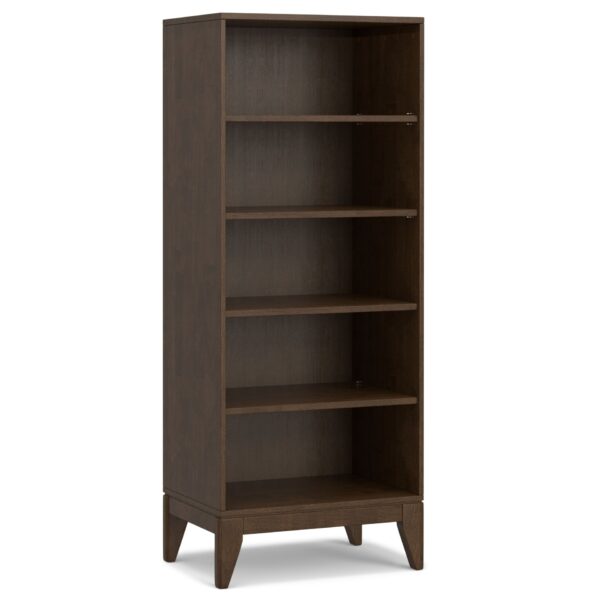 Harper - 5 Shelf Bookcase - Walnut Brown