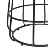 Side Table With Marble Top And Iron Base - Black / White - Image 6