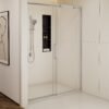 Semi Frame Single Sliding Shower Door - Brushed Nickel - Image 6